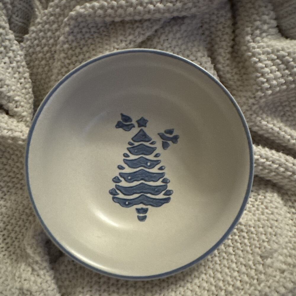 Vintage PFALTZGRAFF Yorktown Holiday Christmas Tree Cereal Salad Bowl 6.5"